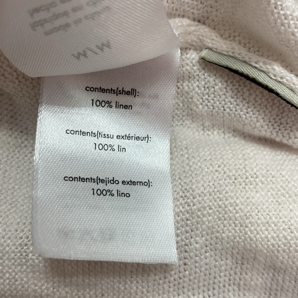 NWOT Onia Linen Long Sleeve Sweater Polo - Picture 12 of 14